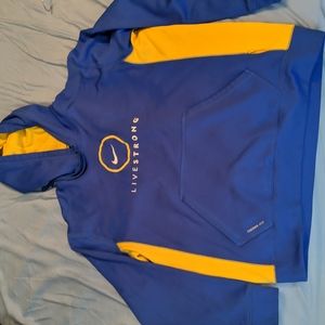 Nike Livestrong Thermal-Fit Blue/Yellow sweatshirt (fits like a women large)